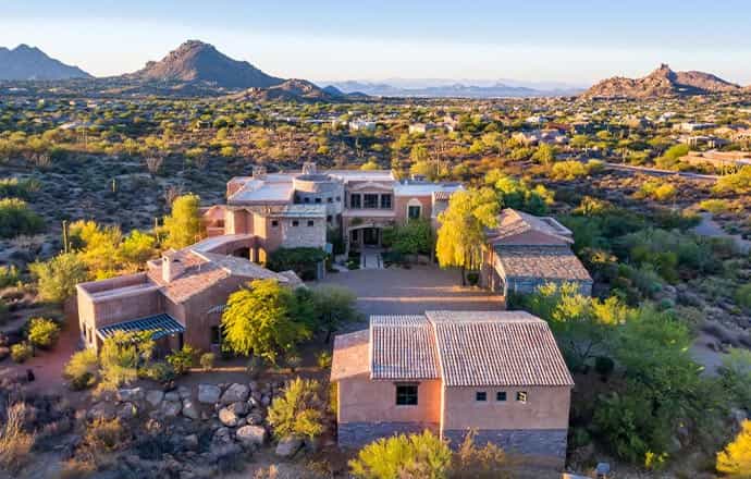 Drone shot of The Hope House Scottsdale Rehab for Drug and Alcohol Addiction