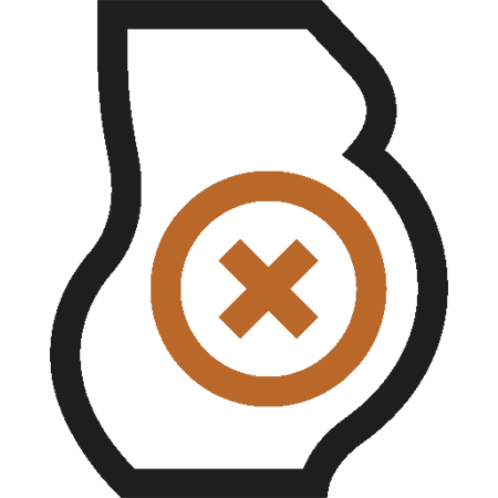 icon showing the effects of addiction on the body can cause potential infertility