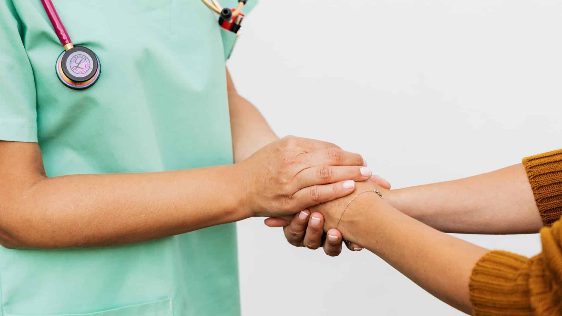 Photo Depicting A Medical Staff Helping A Patient With Addiction