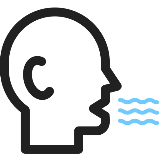 icon showing slurred speech