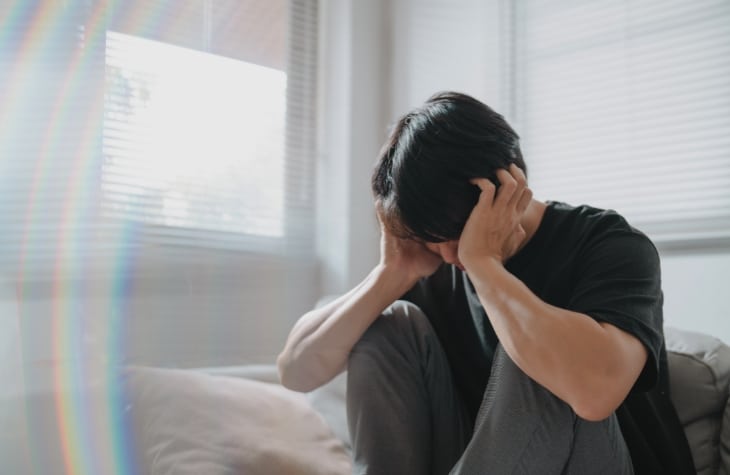 person with anxiety