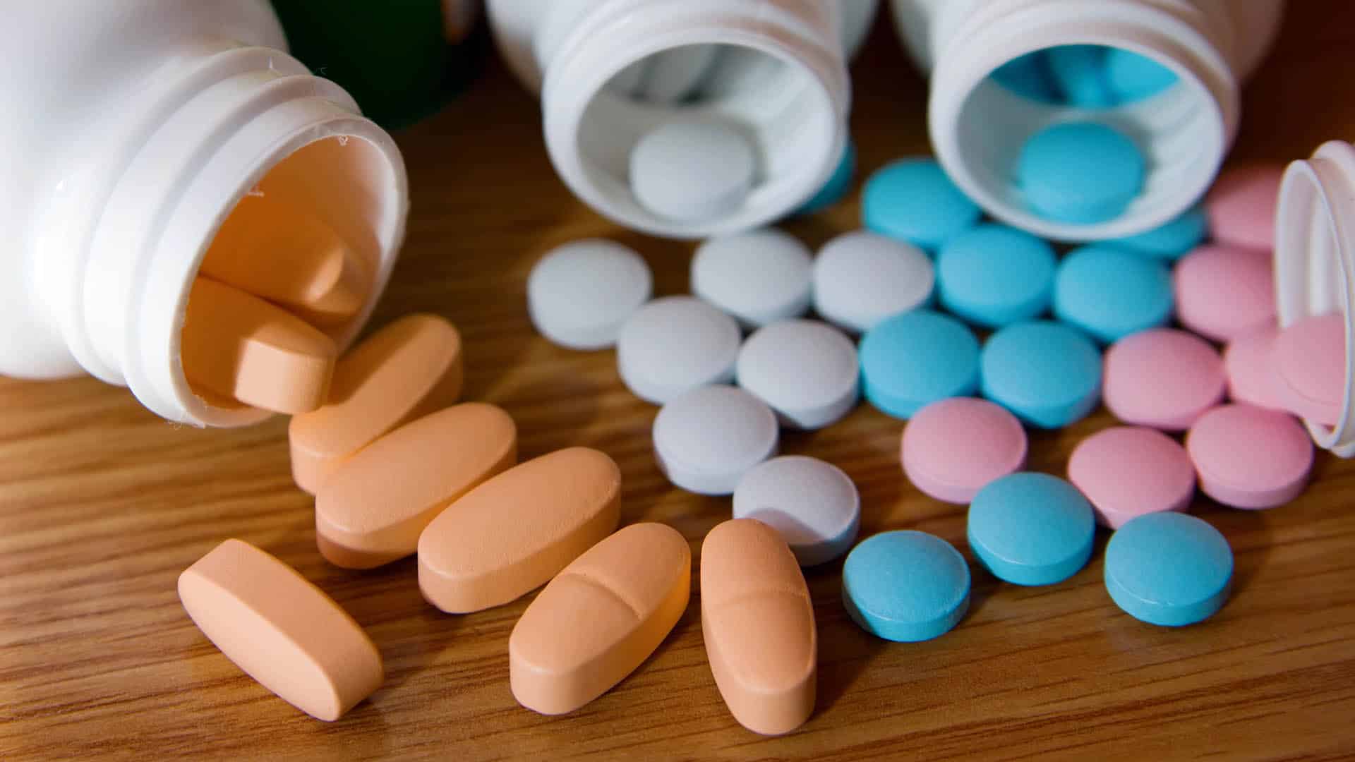 coloured medicine